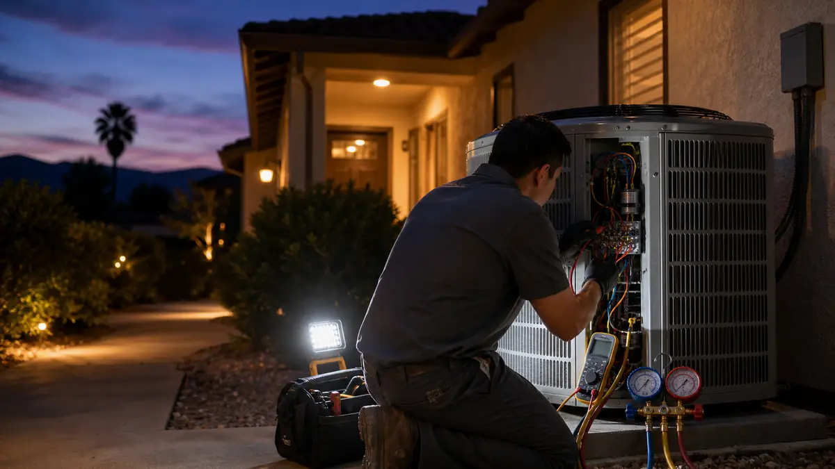 On-call emergency Carrier AC repair during an Alhambra heat event in ZIP 91801